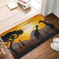 thumbnail image 4 of Pofeuu Giraffes Of The African Savannah Print Flannel Doormats Rug16"x24"Rug Washable Doormats Indoor Outdoor Rugs for Layered Front Door Mats, Porch, Kitchen, Entryway, 4 of 7