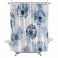 thumbnail image 2 of Blue Dandelion Shower Curtain for Bathroom Decor, Pastoral Flowers Spring Farmhouse Plant Waterproof Fabric Shower Curtain, 36"x72" Set with 12 Hooks, 2 of 9