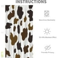thumbnail image 4 of Cows Print Curtains Western Brown Black White Cute Rustic Farmhouse Animal Cowhide Spot Fur 42x63 Inch Rod Pocket Curtain for Bedroom Living Room Office Window Drapes Treatment Fabric 2 Panels, 4 of 6
