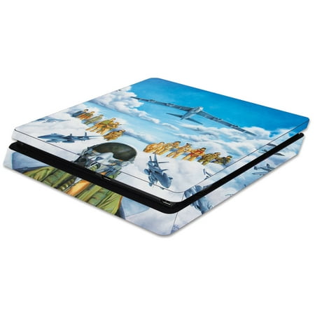 Skin For Sony PS4 Slim Console - Fly High | MightySkins Protective, Durable, and Unique Vinyl Decal wrap cover | Easy To Apply, Remove, and Change
