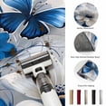 thumbnail image 5 of Entryway Rug 2'x3', White Blue Flowers Kitchen Runner Rugs Non-Slip Carpet Mats, Modern Elegance Butterfly Floral Bedside Rugs Runners Washable Floor Carpet for Bathroom Laundry Room, 5 of 8