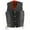 Black, variant on Milwaukee Leather ML1359 Men's Black Premium Leather Side Lace Motorcycle Rider Vest w/ Buffalo Nickel Snaps Closure 46