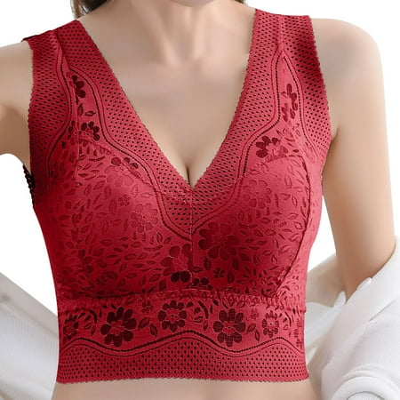 

Outfmvch sports bras for women Beautiful Back Breathable Thin Bras For Women Seamless Lace Sports Bra For Women bras for women