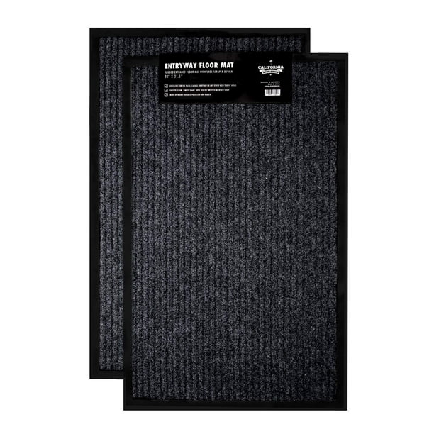 2 Pack Indoor Outdoor Mat For Home Office Rv And More Black