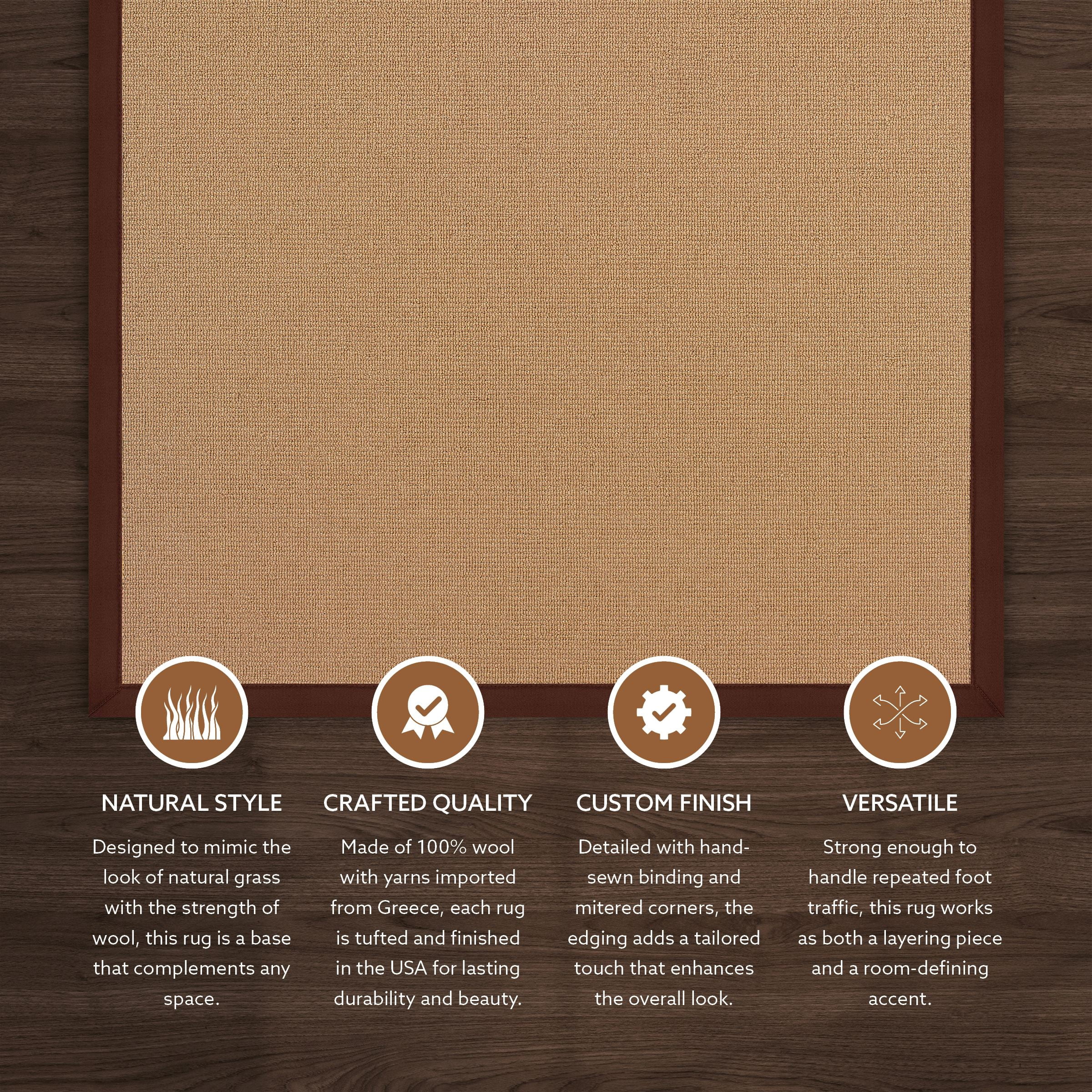 Linon Athena Cork & Brown 9.10x13 Area Rug