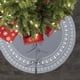 thumbnail image 5 of Ganfancp Regalo de Lana de Punto Falda de Navidad Decoración Festiva Suministros Venue Decoración Vintage Copo de Nieve 36 Pulgadas Rebajas Flash Deals 1* Falda para Árbol, 5 of 6