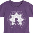 thumbnail image 3 of Disney Frozen 2 - Elsa Snowflake - Toddler & Youth Girls Short Sleeve Graphic T-Shirt, 3 of 5