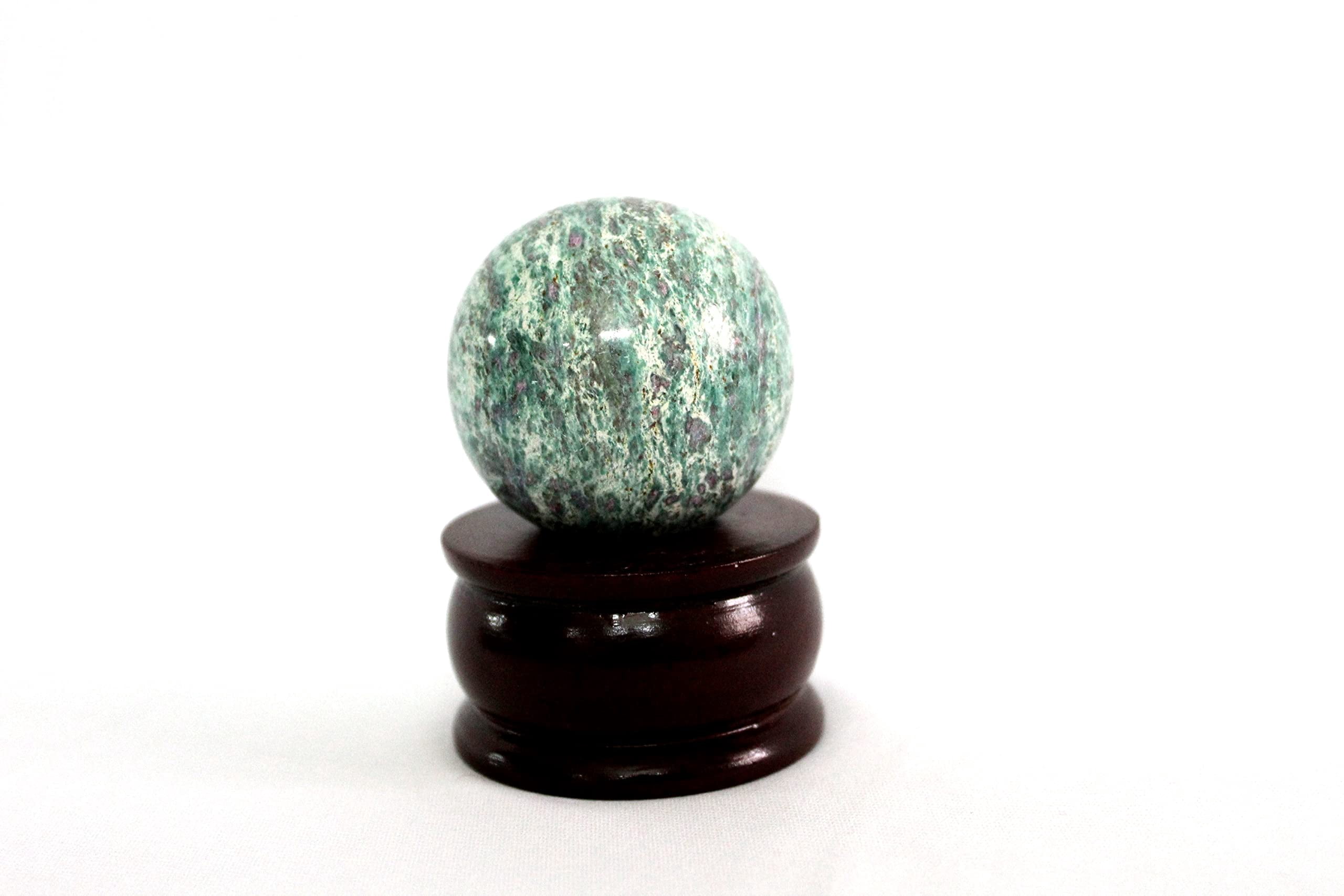 Jet Natural Ruby Fuschite Outdoor Decorative Ball Sphere