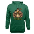 thumbnail image 4 of VBTAPA Mens Thanksgiving Hoodie Funny Turkey Print Hooded Sweatshirt Novelty Holiday Graphic Hoodies Long Sleeve Drawstring Pullover Sweatshirts with Kangaroo Pocket Green S, 4 of 5