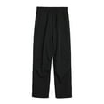 thumbnail image 2 of Xdegoge Men's Wide Leg Track Pants Soft Flowy Fabric Elastic Waistband Relaxed Fit Fashionable Lounge Pants for Leisure and Home Use, 2 of 7