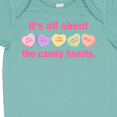 thumbnail image 4 of Inktastic Candy Hearts II Girls Baby Bodysuit, 4 of 5