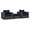 Canvas Navy, variant on Modway Sojourn 3 Piece Outdoor Patio Sunbrella Sectional Set, Multiple Colors