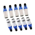 thumbnail image 4 of 10 piezas de conector de cable XLR macho y hembra de aleación de conector de línea de micrófono compacto azul, 4 of 9