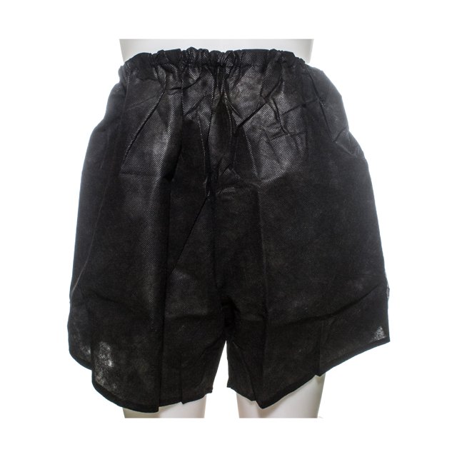 Pantalones cortos desechables para exámenes Dukal, negros, grandes y extragrandes, 50 quilates
