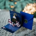 thumbnail image 6 of Christmas Cards 4.3X4.3Inch Small Up Card with Envelopes Stickers 3D Cute Holiday Greeting Cards Santa Snowman Reindeer Xmas Tree Christmas Cards for Kids丨C, 6 of 9
