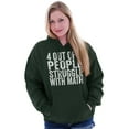 thumbnail image 4 of 4 out of 3 Struggle Math Nerd Humor Hoodie Sweatshirt Women Men Brisco Brands S, 4 of 6