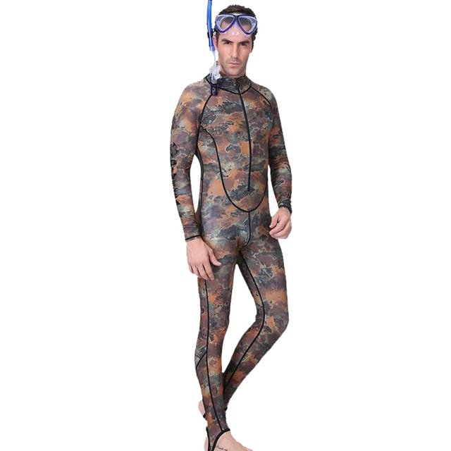 Liquidación de decoración de San Valentín de Jacenvly, nuevo traje de neopreno de camuflaje para hombre para buceo libre, pesca submarina, natación, decoración de baño