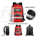 thumbnail image 6 of Jeiento Fire Truck School Backpack for Boys Elementary Bookbag Back Pack Purse Red Kids Middle High School Bags Rucksack for Kindergarten Students Daypack Back To School Supplies, 6 of 6