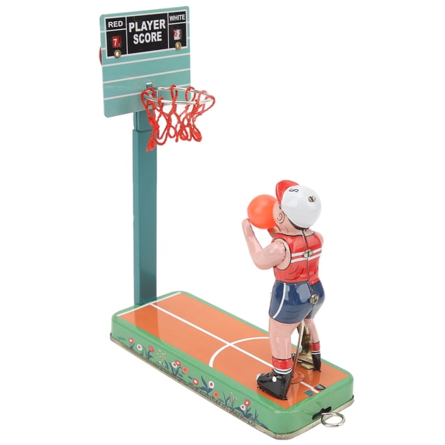 Juguete de Puntuación ANGGREK Jugador de Baloncesto de Hojalata Retro Interactivo