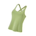 thumbnail image 2 of Camiseta sin mangas de yoga para mujer, sujetador acolchado, portátil, para entrenamiento, ejercicio, elegante, de nailon, para pilates, fitness, ropa, 2 of 10