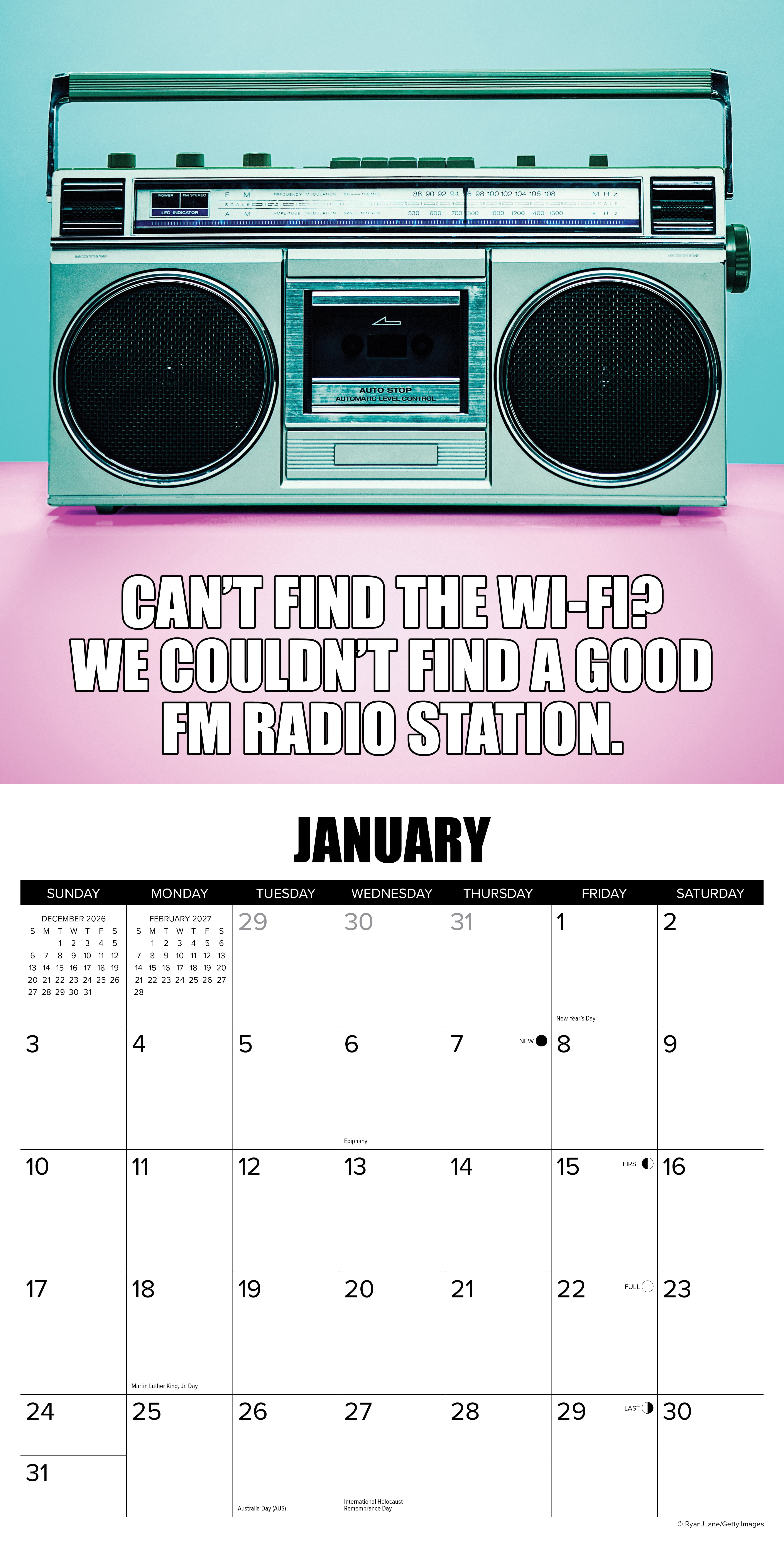 Willow Creek Press, 80's Flashback 2027 Wall Calendar