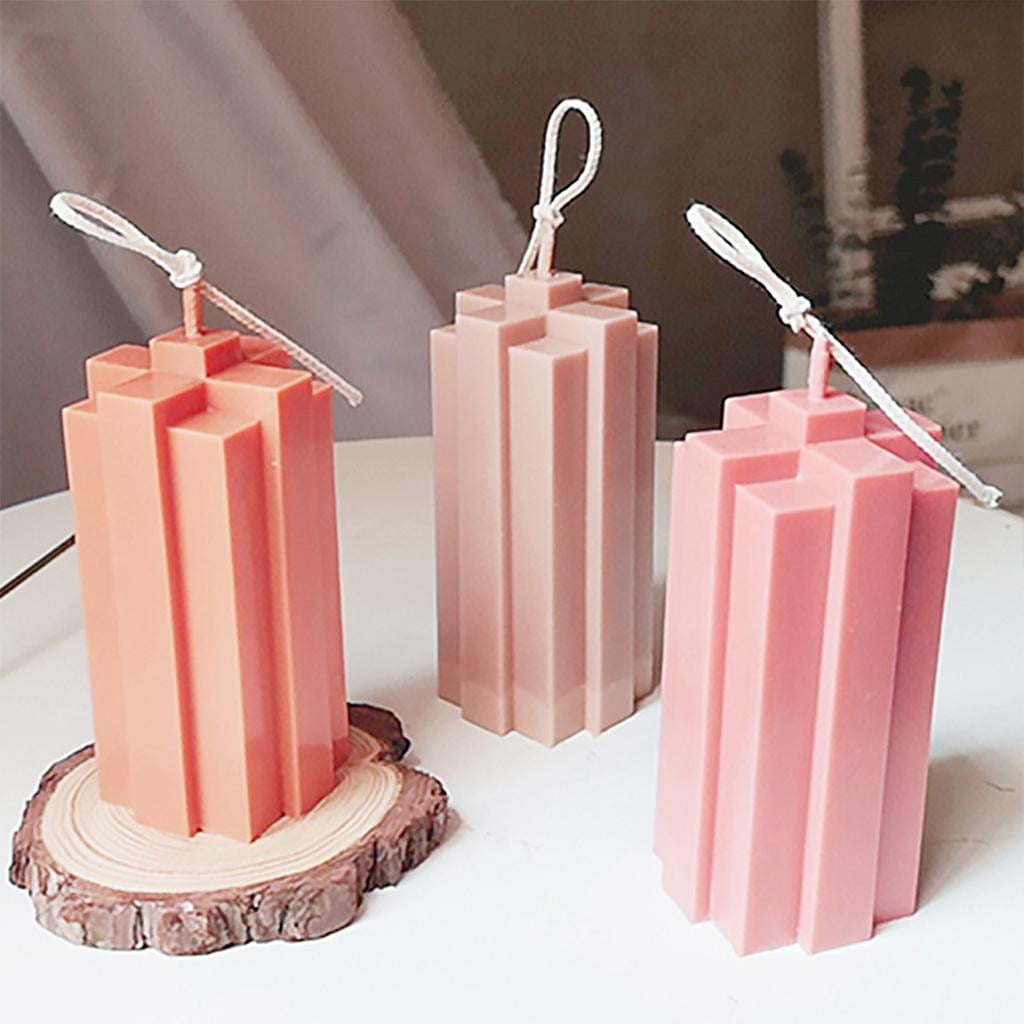 FVDPWYE 2x DIY Geometry Candle Soap Making Supplies S L