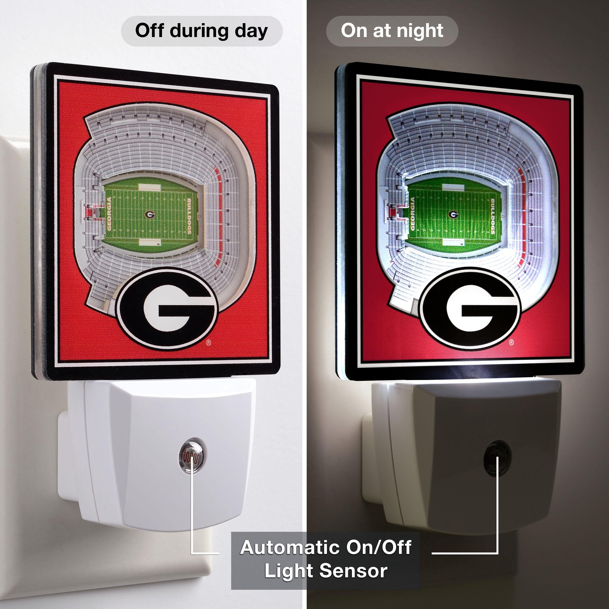 YouTheFan NCAA Georgia Bulldogs StadiumView Nite Light