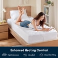 thumbnail image 4 of Twin Heated Mattress Pad,White, 4 of 15