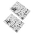 thumbnail image 3 of Loewten 2Pcs Transparent Plants Theme Safe Reusable Material Wide Application Clear For Card Book Envelope,Clear ,Clear Stamping Tools, 3 of 8