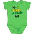thumbnail image 3 of Inktastic My First St Patrick's Day with Shamrocks Boys or Girls Baby Bodysuit, 3 of 5
