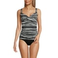 thumbnail image 3 of Lands' End Women's D-Cup Chlorine Resistant Wrap Underwire Tankini Swimsuit Top, 3 of 3