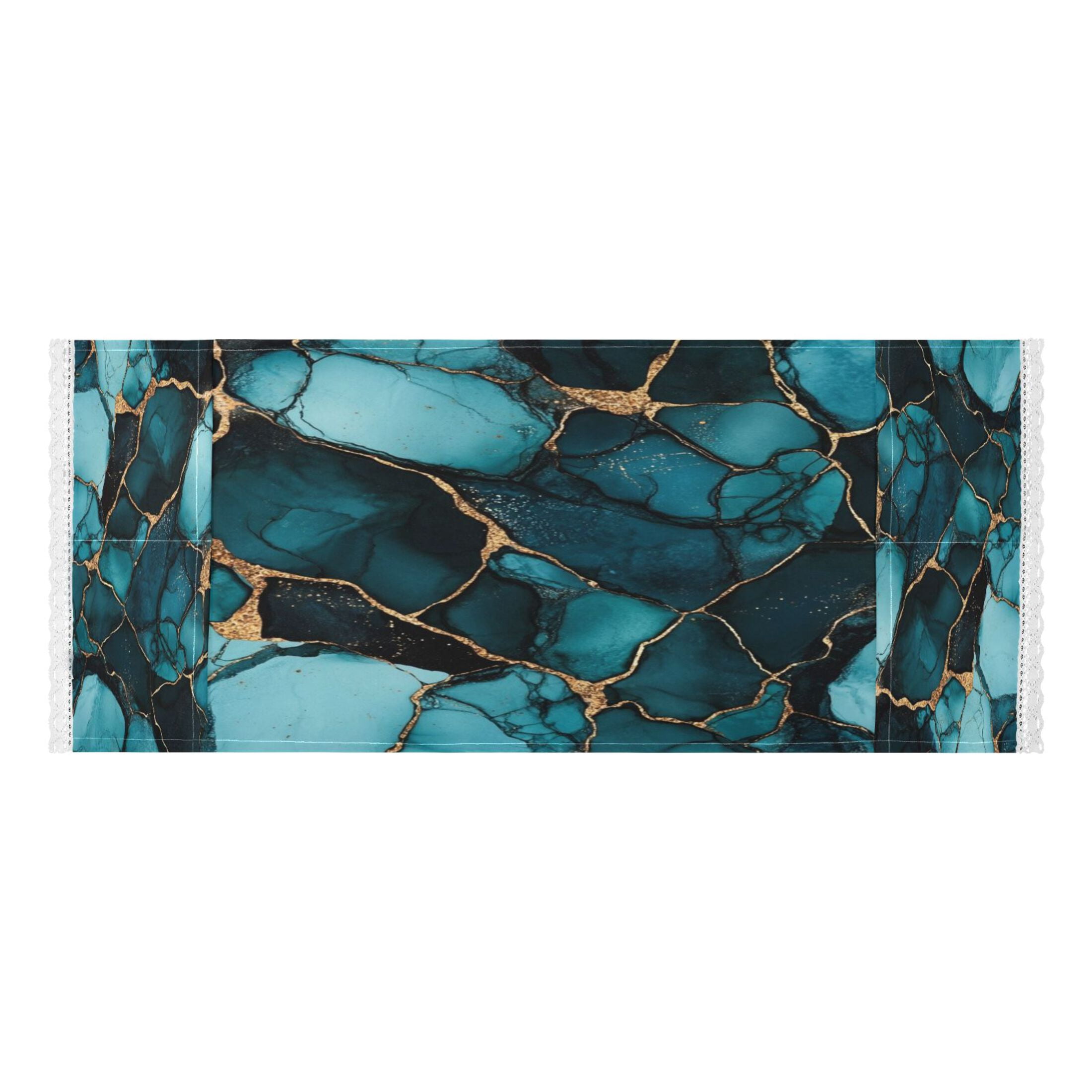 WOBOGO Dark Green Gild Marble Washing Machine Cloth Dryer Refrigerator Top Cover Protective Non-Slip Mat For Kitchen Laundry
