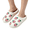 Pink, variant on Womens House Slippers for Bedroom Elastic Comfy Retro Fruit Memory Foam Fuzzy Soft Plush Anti-Skid Sole Lined Winter Wool Warm Indoor Outdoor Home Mens Slip-On Home Shoes Red 7-7.5 Wide