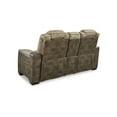 thumbnail image 3 of Corbin Power Reclining Loveseat, 75 Inch, Brown Faux Leather, USB Port, 3 of 5
