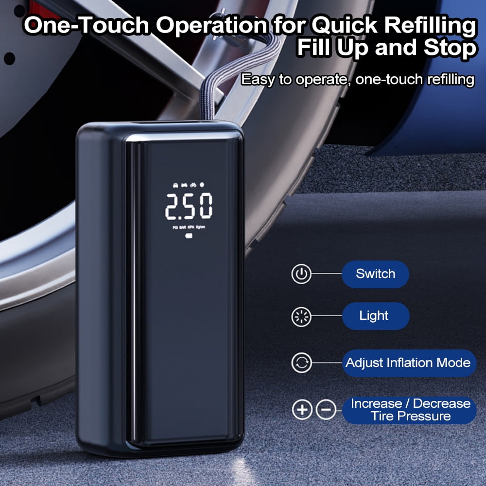 Portable Car Inflator Pump Electric Air Pump Compressor Digital Wired