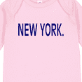 thumbnail image 4 of Inktastic New York in Blue Text Boys or Girls Long Sleeve Baby Bodysuit, 4 of 5