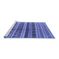 thumbnail image 2 of Ahgly Company Machine Washable Indoor Rectangle Solid Blue Modern Area Rugs, 8' x 12', 2 of 4