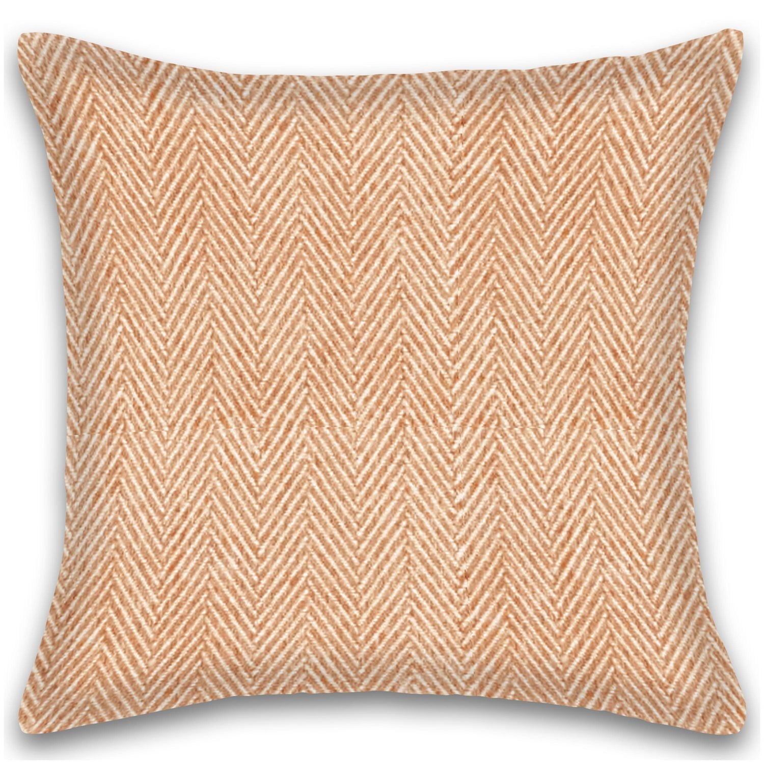 Herringbone Stripe Cotton Cushions Set of 2 Poly Filled With Zipper Machine Washable