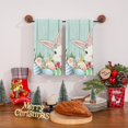 thumbnail image 2 of Multifunctional Hand Towel Easter Kitchen Dish Towel Striped Rabbit Print Household Kitchen Towel, 2 of 4