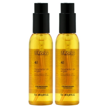Mysalon Argan Repairing Serum 4 Fase with  Macadamia 100ml/3.4oz (Pack of 2)