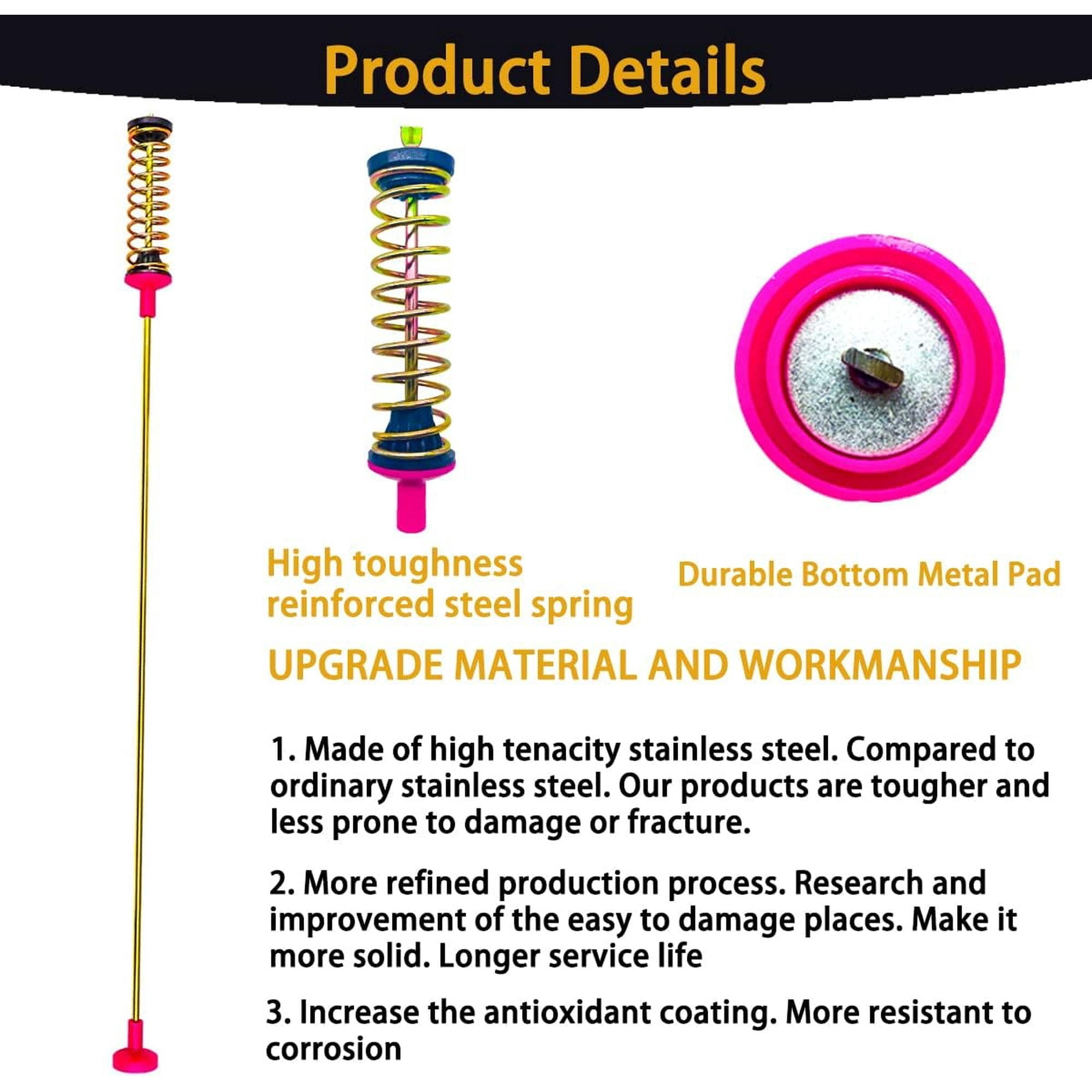 DC97-16350U Washer Suspension Rods & Spring Assembly 4-Pack - Replaces DC97-05280W - Compatible with Samsung WA50R5200AW/US WA50R5400AW/US, OEM Standard Quality,10 Year War