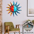 thumbnail image 2 of Muyoka Estatua de arte de pared de sol y luna de metal, 12.7 pulgadas, decoración de arte de pared de sol y luna de metal, escultura de arte de pared de sol y luna de metal creativo 3D, adorno colgant Muyoka Hogar, 2 of 7
