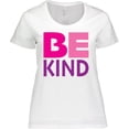 thumbnail image 3 of Inktastic Be Kind Logo in Pink and Purple Women's Plus Size T-Shirt, 3 of 5