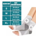 thumbnail image 6 of 3Pair Neuropathy Socks Toeless Compression Socks Breathable Comfortable Ankle Socks Relief Athletic Socks For Arch & Heel,Unisex/Purple/S, 6 of 6