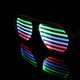 thumbnail image 2 of Light Up Shutter Glasses- Sound Reactive - USB Rechargeable Rave Glasses - Black, 2 of 5