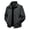 Black, variant on Men's Jacket Sporty Casual Lapel Collar Zipper Long Sleeve Solid Color Pockets Hoodless for Daily Use