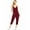 Wine, variant on Wasabi & Mint Women's Comfy Lounge Cropped Jumpsuit  (Navy Blue, Medium)