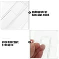 thumbnail image 3 of WHAMVOX 30PCS Transparent Sticky Hooks for Hanging Adhesive Wall Hooks Small Removable Hook for Kitchen Bathroom and Office Organization, 3 of 8