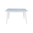 thumbnail image 4 of International Concepts Solid Wood 7-Piece Extension Dining Set, Classic White 60" Butterfly Leaf Table and 6 Matching Mission Chairs, 4 of 6