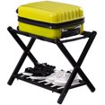 thumbnail image 4 of Costway Set of 3 Folding Luggage Rack with Shelf Travel Suitcase Shoe Storage Holder, 4 of 9